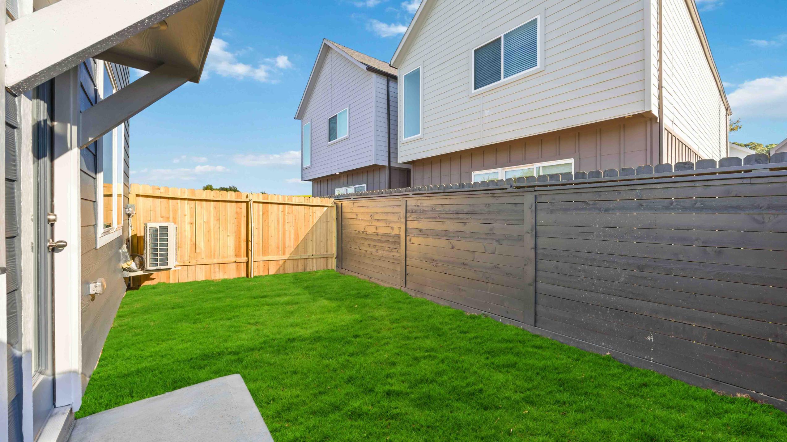 spacious backyard area with room for pets and outdoor activities