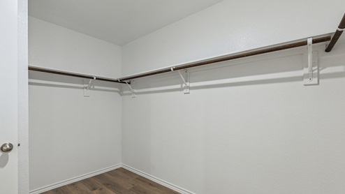 Large Primary Walk-In Closet with hanging rods