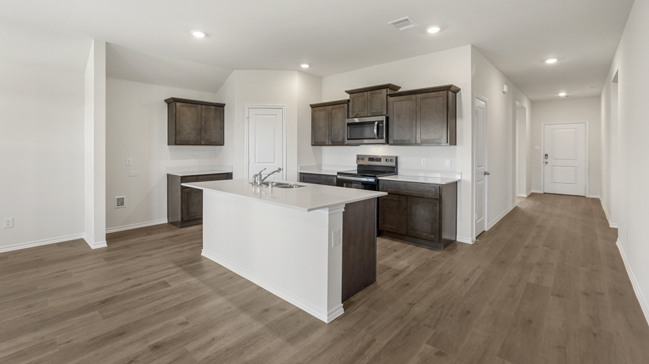 kitchen and interior entry area