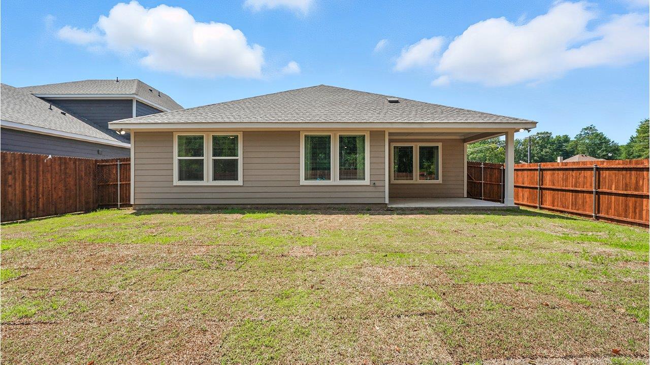 Rear exterior backyard