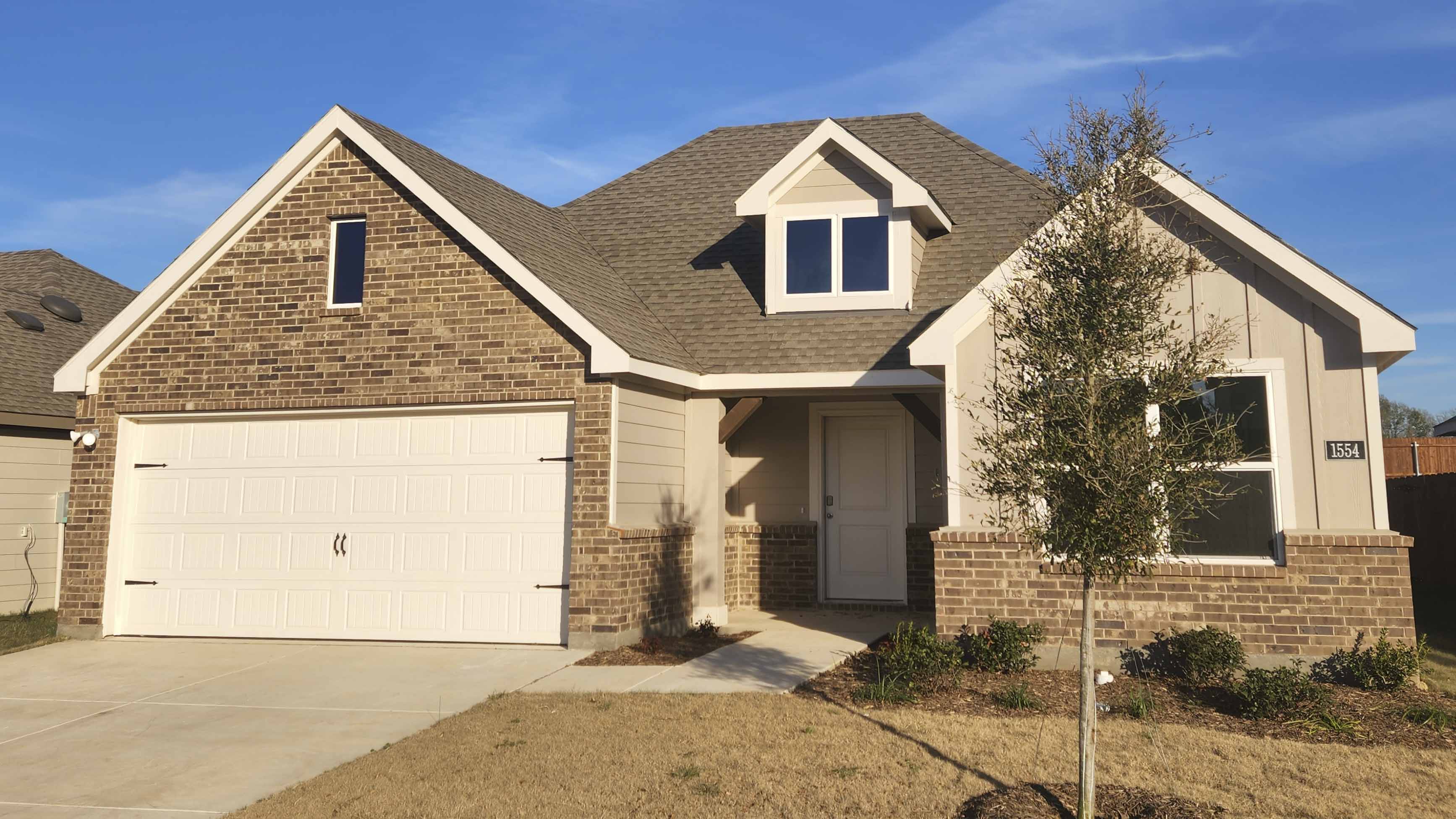 exterior of one story home