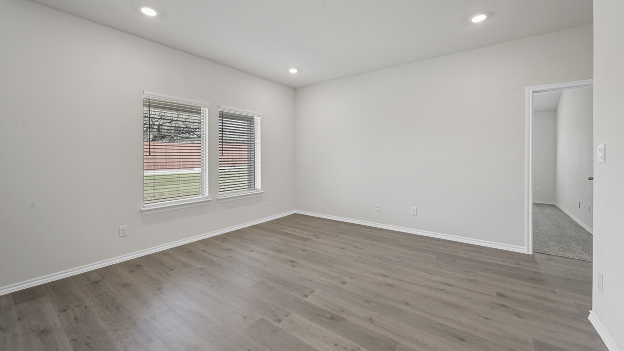 livingroom view with brown flooring