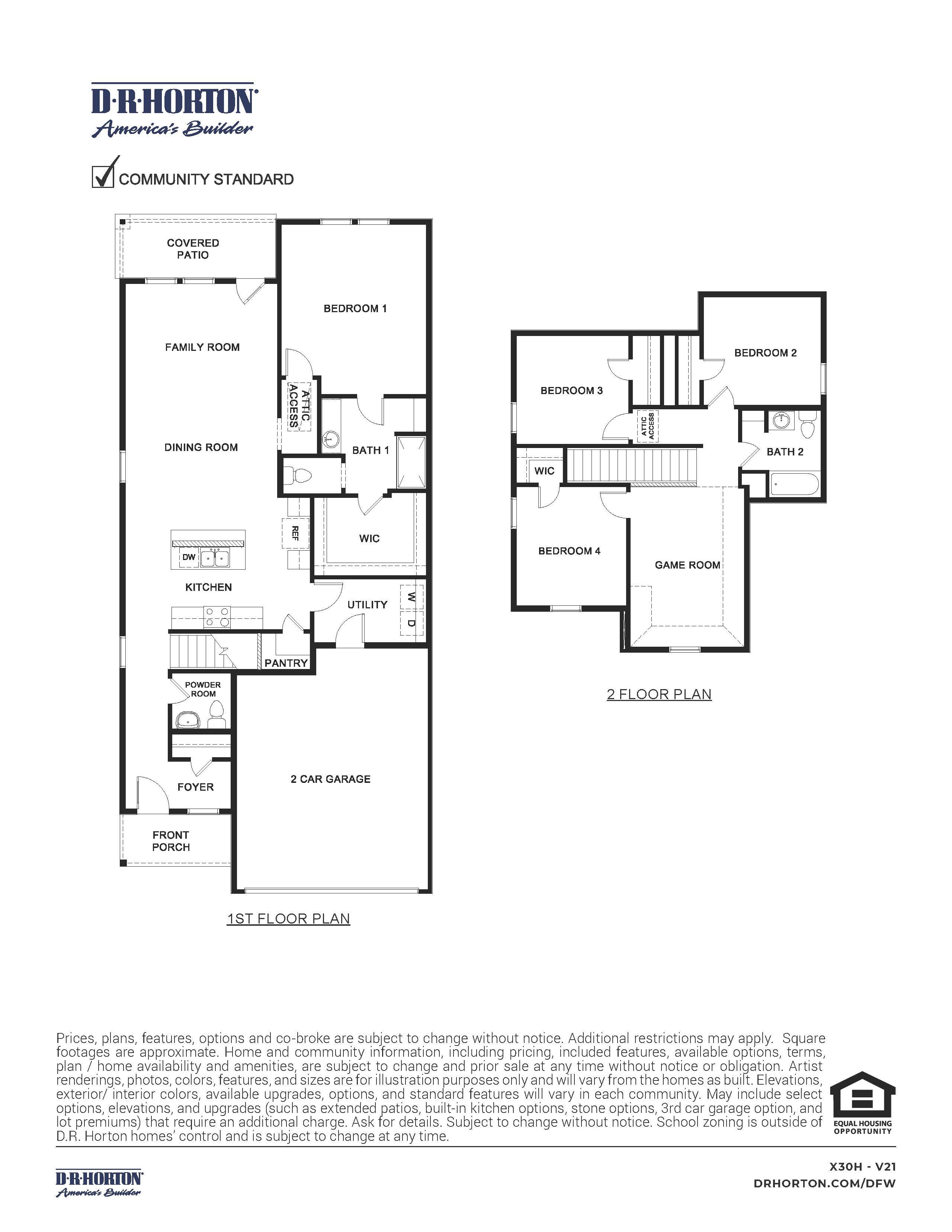Hanna floorplan at Blaire Lakes