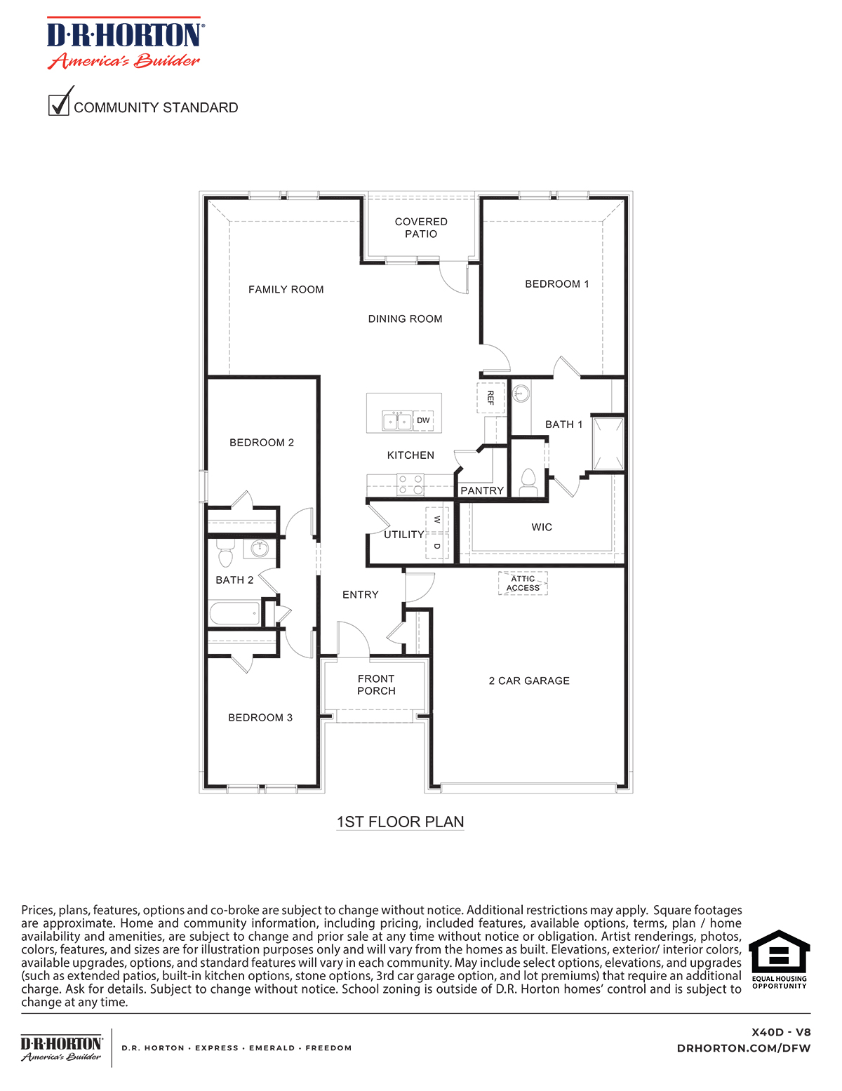 the layout of a one story floorplan