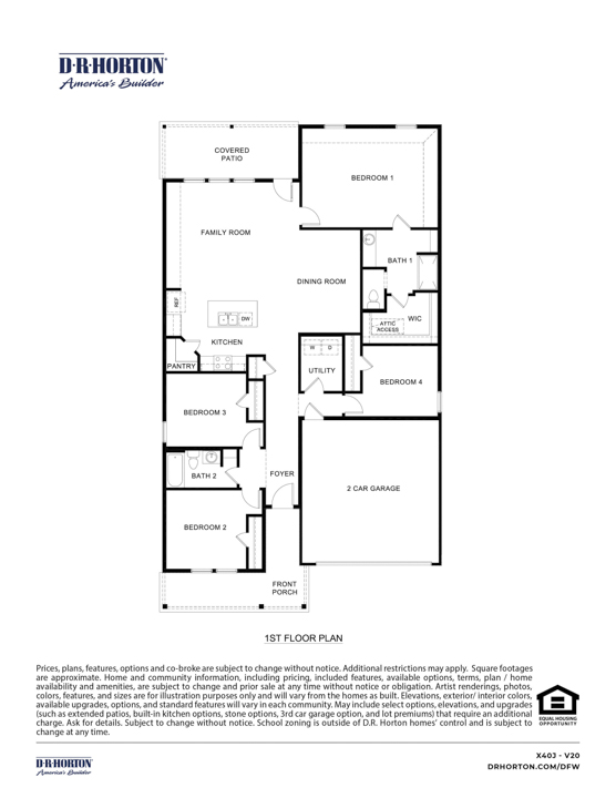 the layout of a one story home