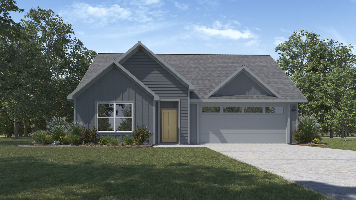rendering front of home
