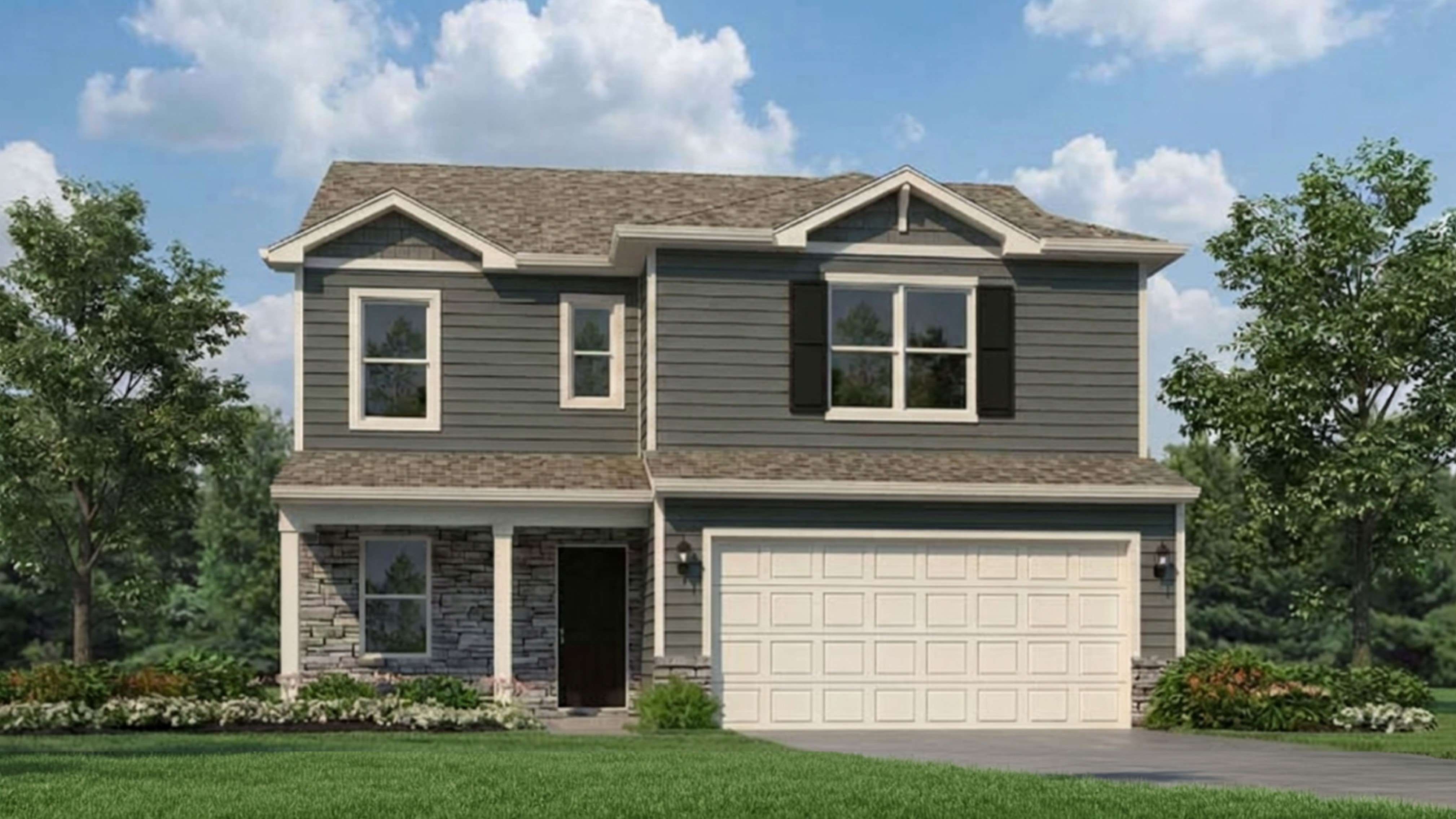 Sienna plan by D.R. Horton Homes in Arbor View. Eminence, Kentucky.