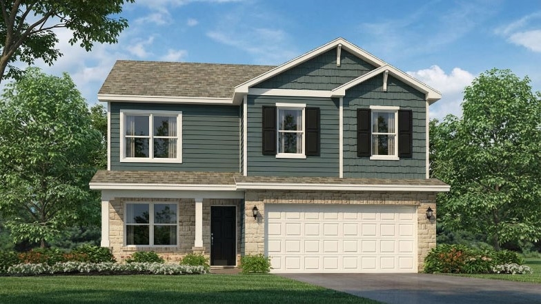 Rendering of Bellamy B4 being built in Arbor View in Eminence, Kentucky by D.R. Horton Homes.