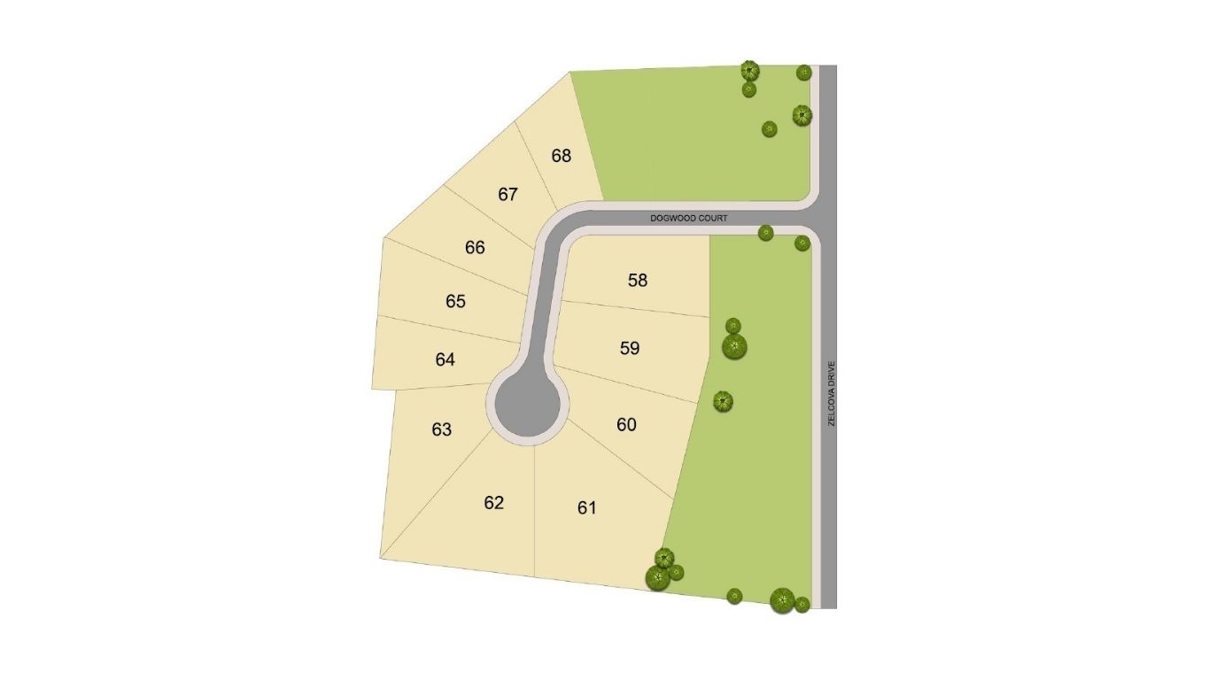 Arbor View Site Map (home is on lot #68)