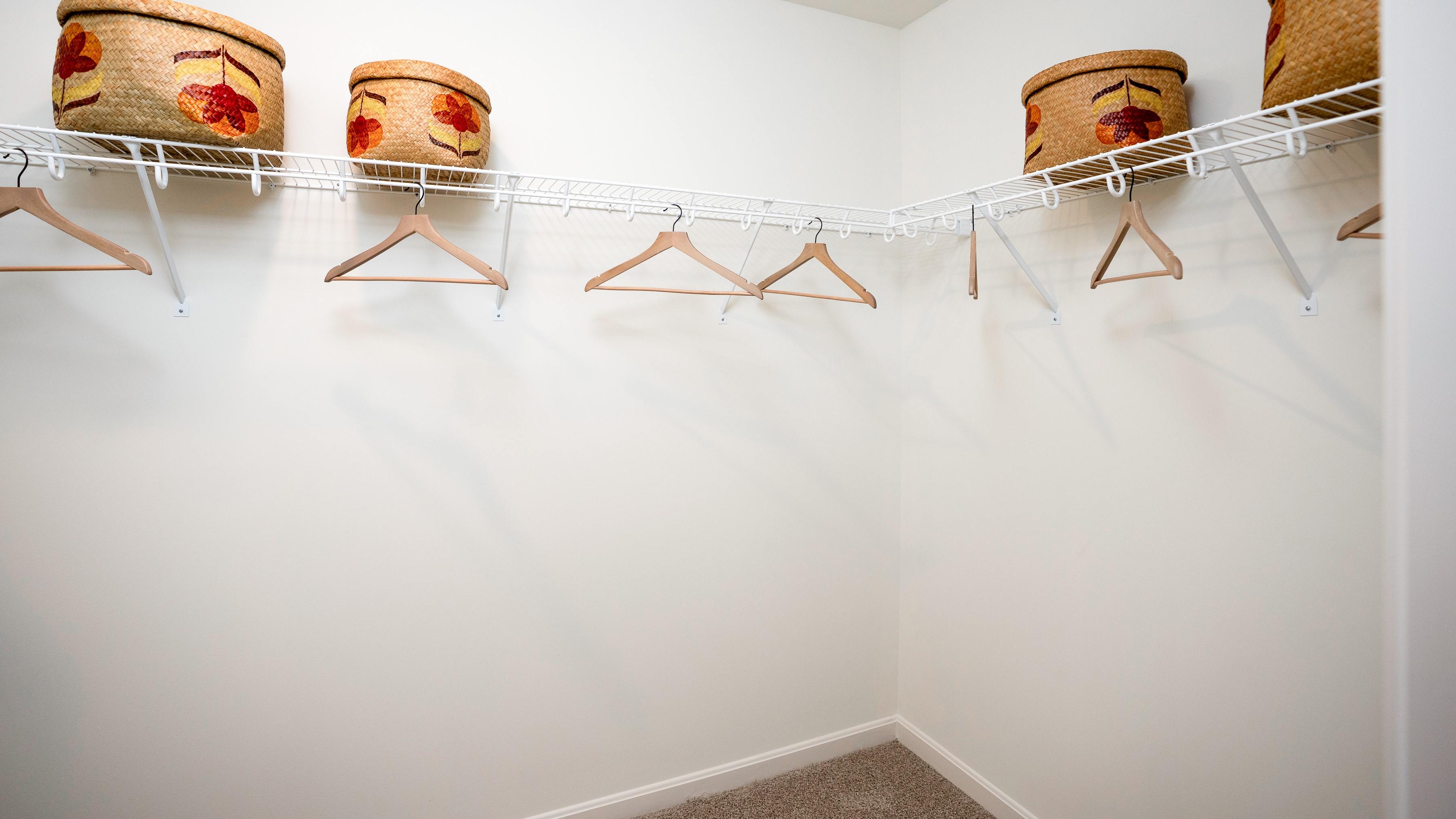 Primary walk-in closet