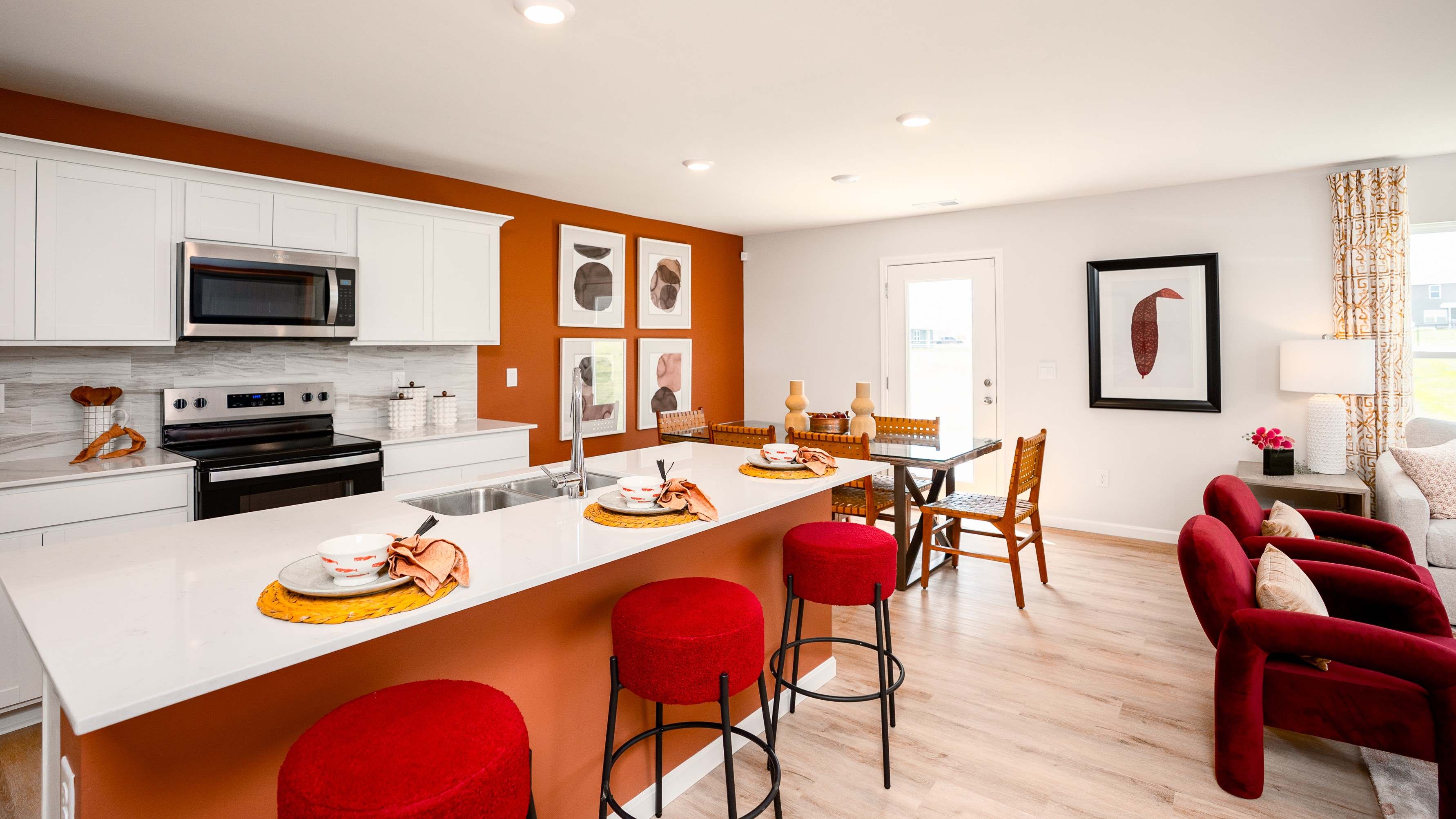 Kitchen and dining area