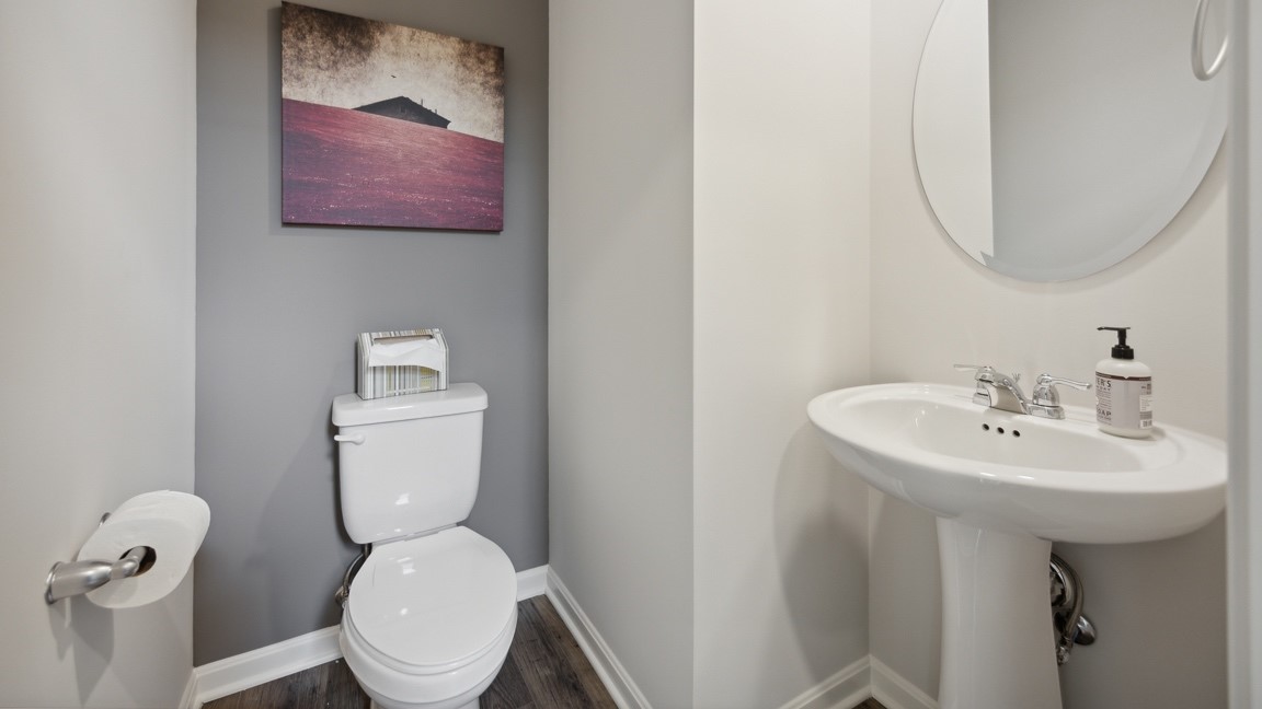 First floor half bathroom