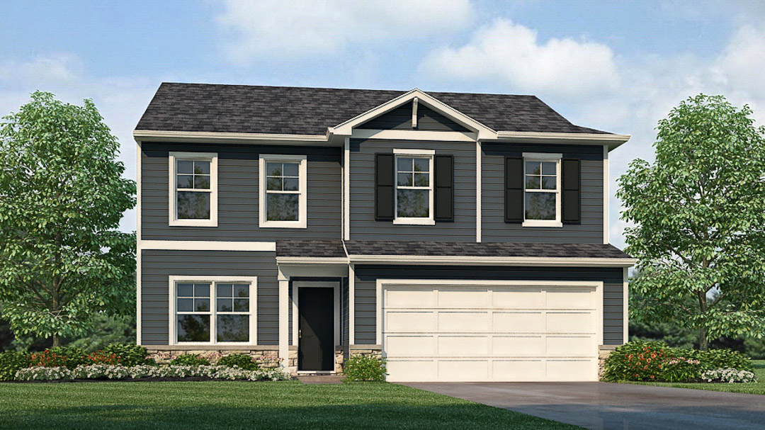 Rendering of 2 story Pendleton plan