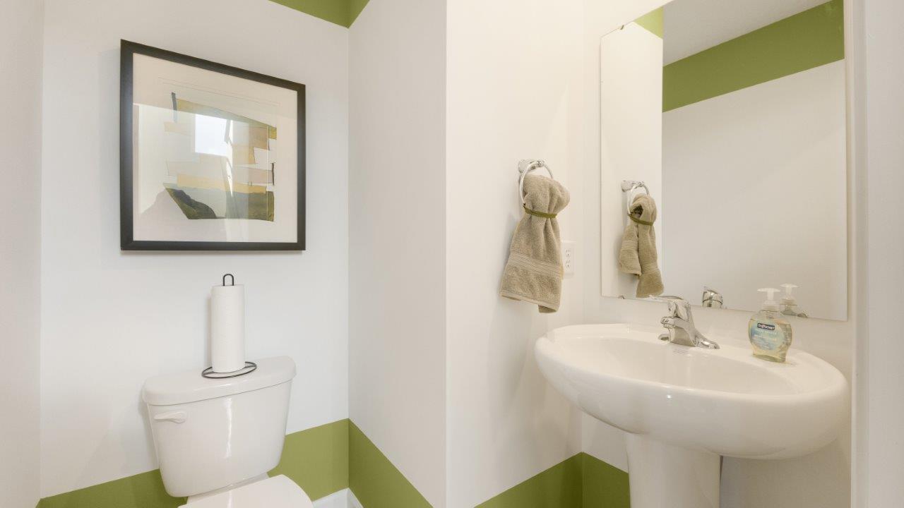 First floor half bathroom