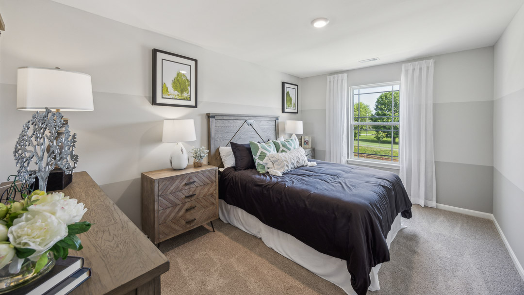 Interior bedroom with window