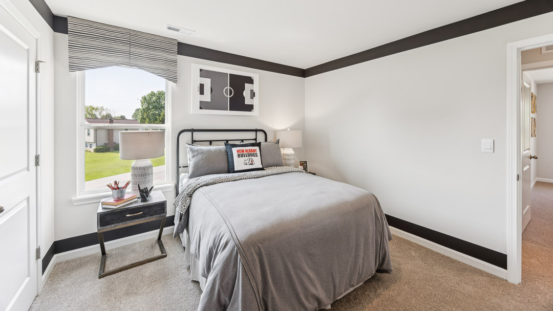 bedroom number 3 with full bed and window