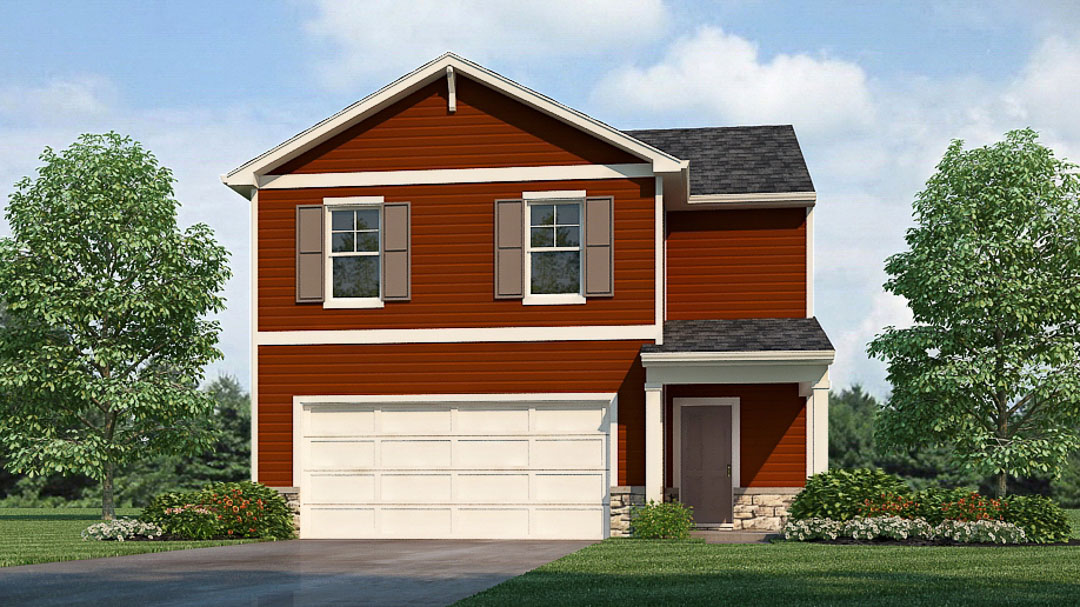 rendering of of two story home