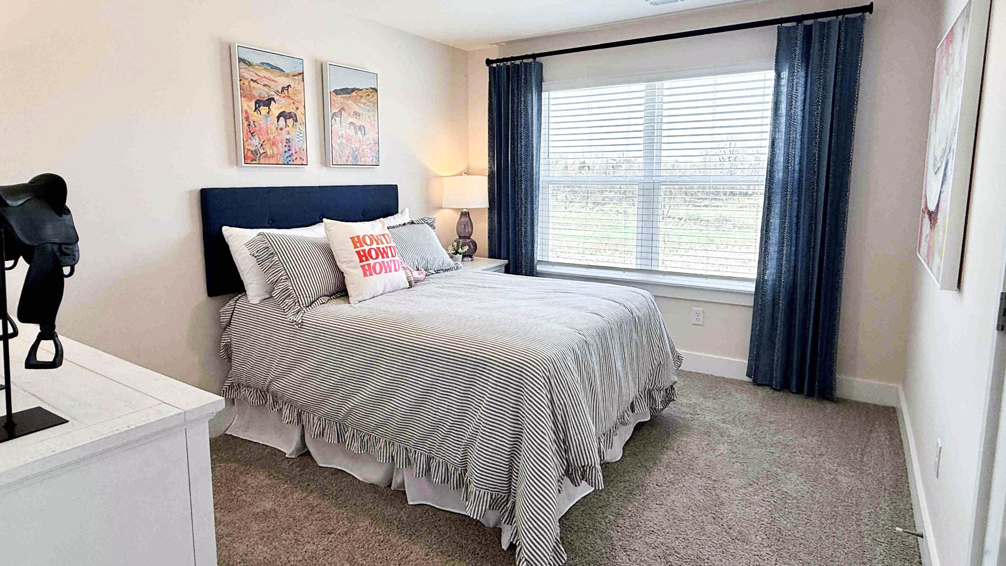 third bedroom with full bed