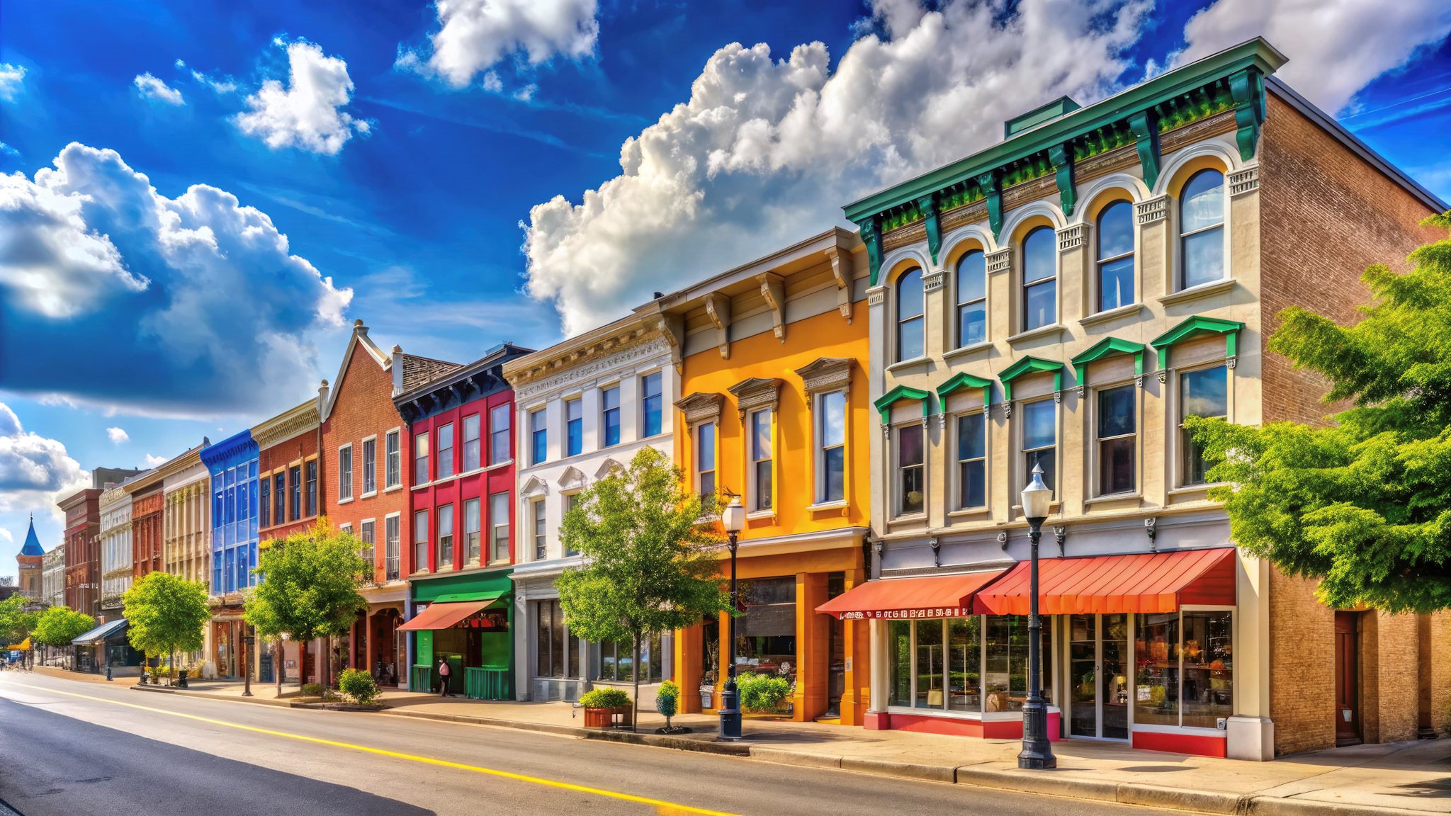 Street in New Albany, Indiana