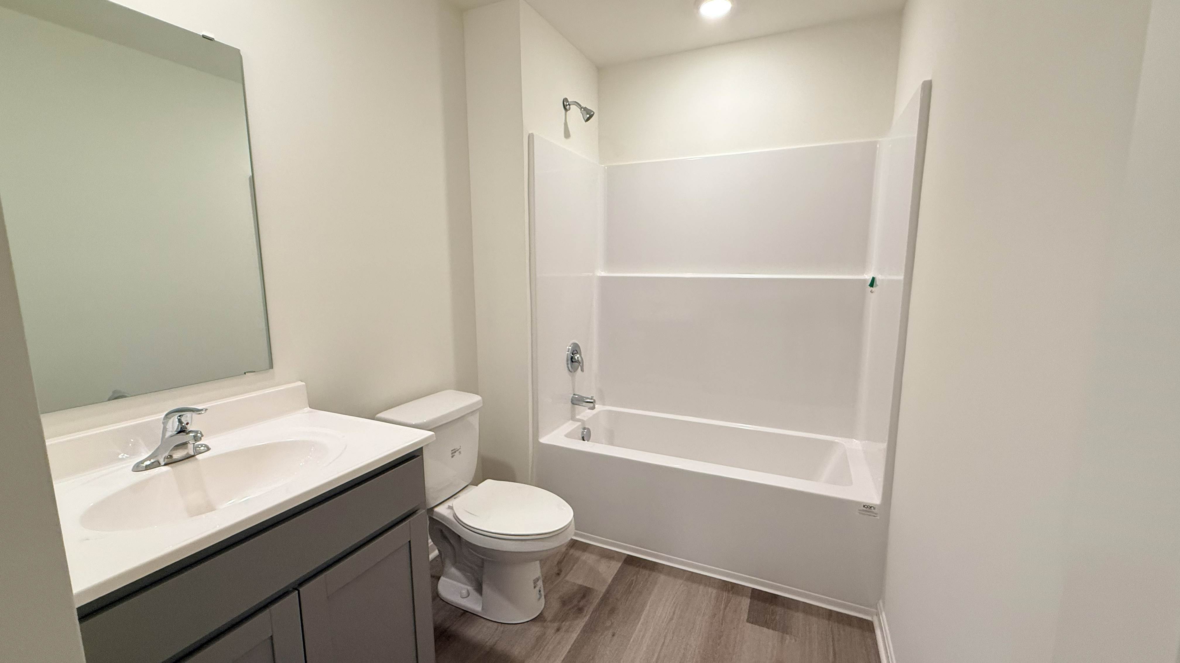 Shared hall bathroom.