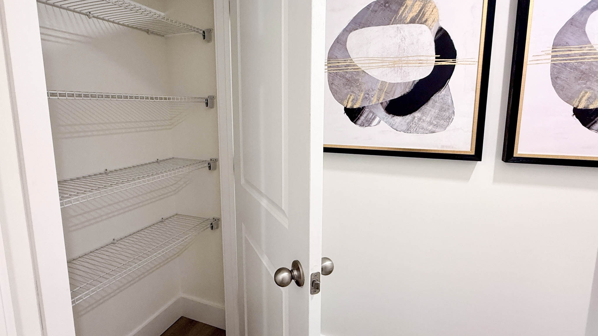 primary bathroom linen closet