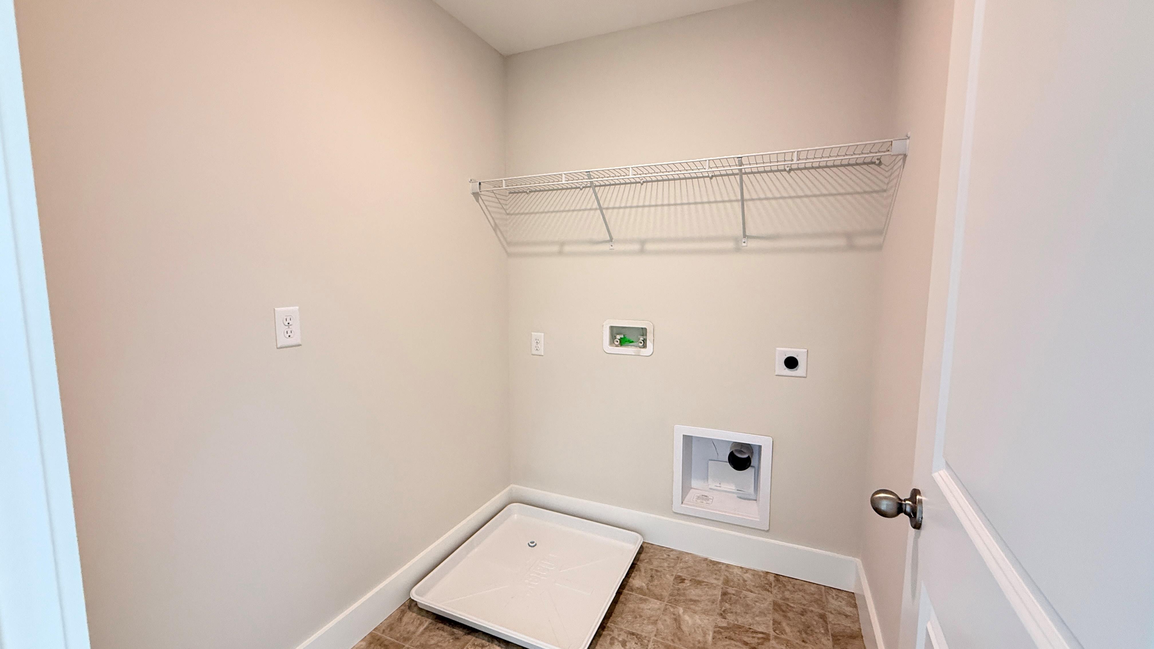 Second floor laundry room.