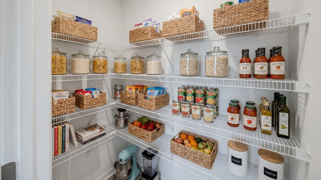 Walk-in kitchen pantry