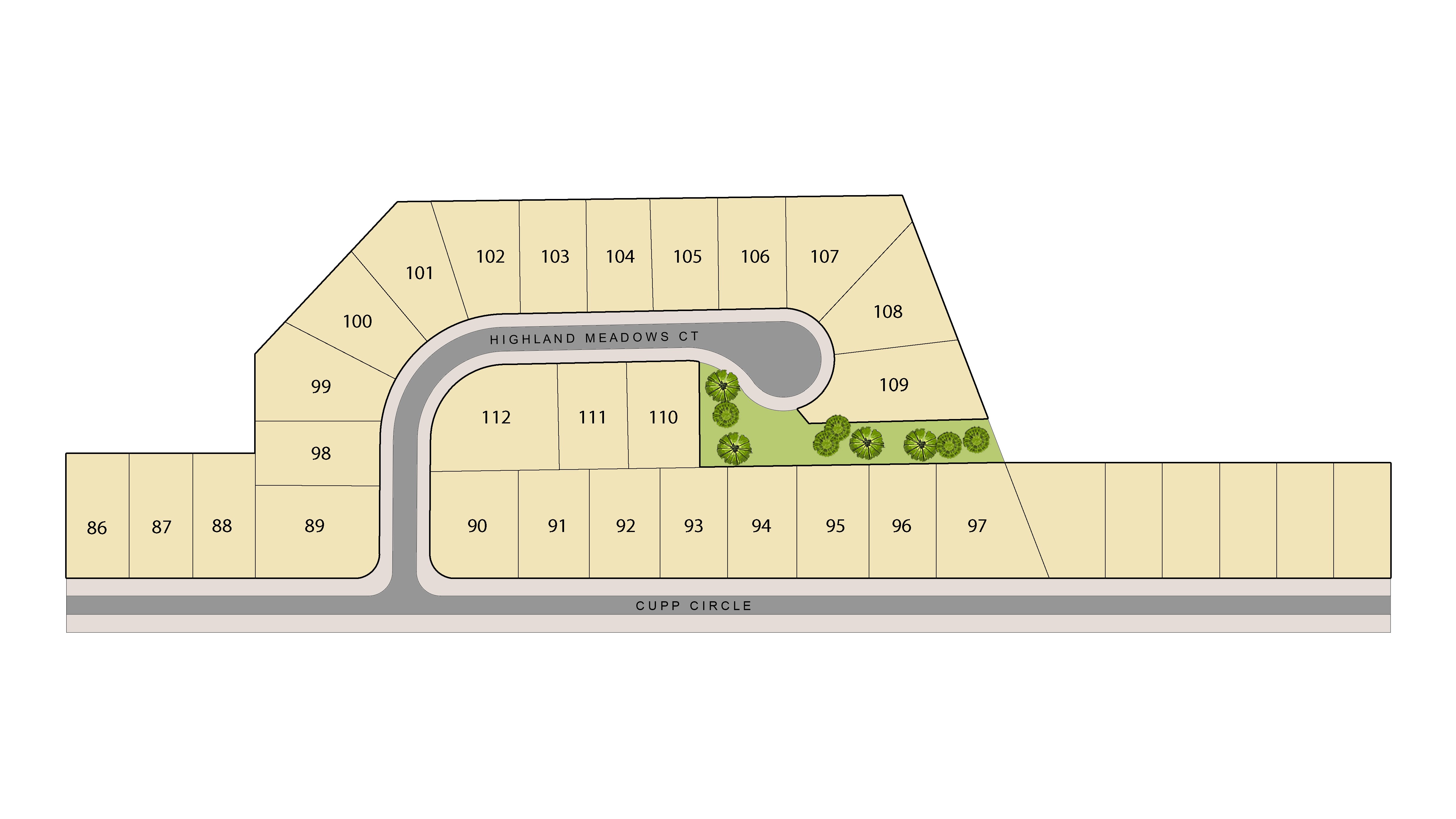 Highland Meadows Site Layout