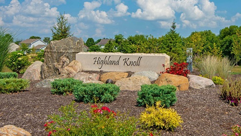 Welcome to Highland Knoll, a new home community in Bargersville, Indiana. In Highland Knoll by D.R. Horton, you will find beautiful single story and 2-story homes with full brick wrap, fiber cement siding, smart home technology and finished garages in Center Grove Schools.   Featured plans offer in-law suites and three car garages. Peaceful, friendly and close-knit are just a few of the words used to describe the town of Bargersville. Rich in history with thriving local businesses, Bargersville is a great place to settle down and raise a family.   Find the best of both worlds in Highland Knoll as you appreciate the small town charm but also the close proximity to amazing parks such as Kephart Park, entertainment, shopping and dining at places such as Greenwood Park Mall, Mallow Run Winery, Hickory Stick Golf Club, Rascal’s Fun Zone and more. Getaways to Brown County and shopping excursions to Edinburgh Outlets are both quick, easy drives.