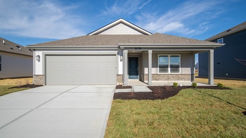 single story home with front porch