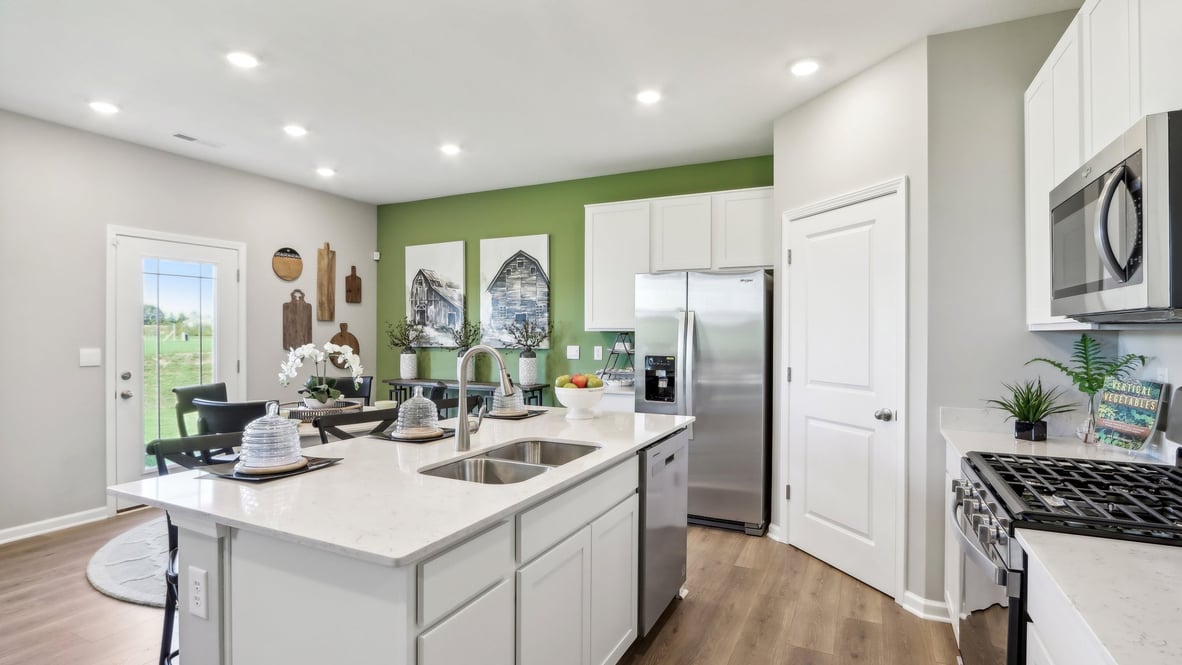 kitchen with quartz countertops