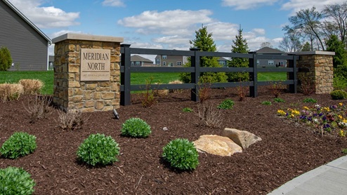 Meridian North at Springhurst offers a variety of flexible ranch and two-story floor plans to work seamlessly with your daily life. Each affordable new home in this community comprises a long list of valuable features including America's Smart Home® technology, Whirlpool stainless steel kitchen appliances, architectural shingles