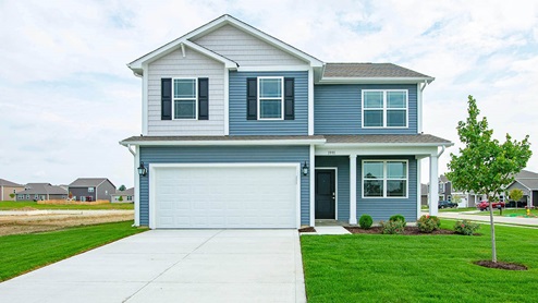 The Bellamy is an open concept, two-story home featuring 4 large bedrooms and 2.5 baths.