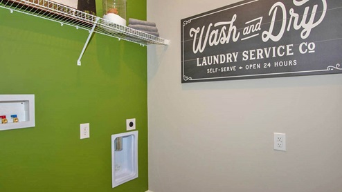 Laundry room conveniently located