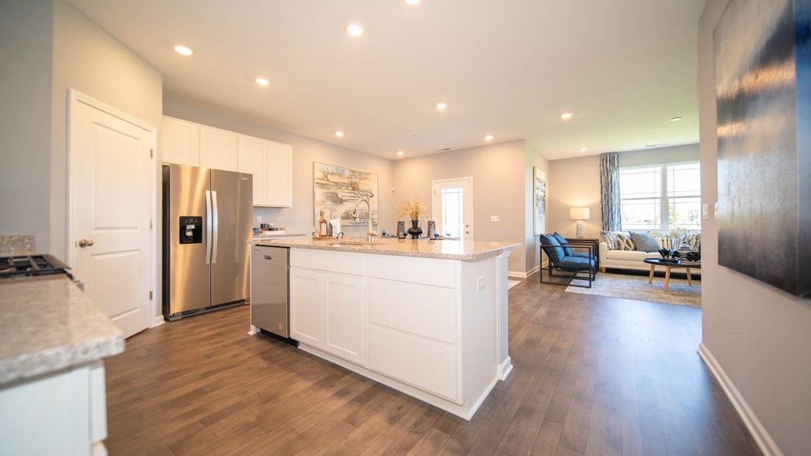 kitchen with large center island