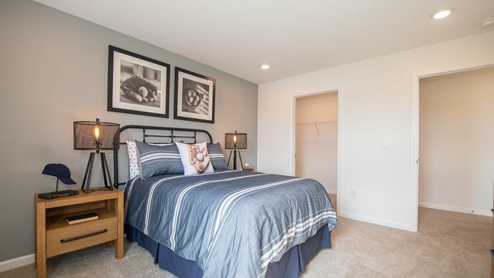 bedroom with spacious closet