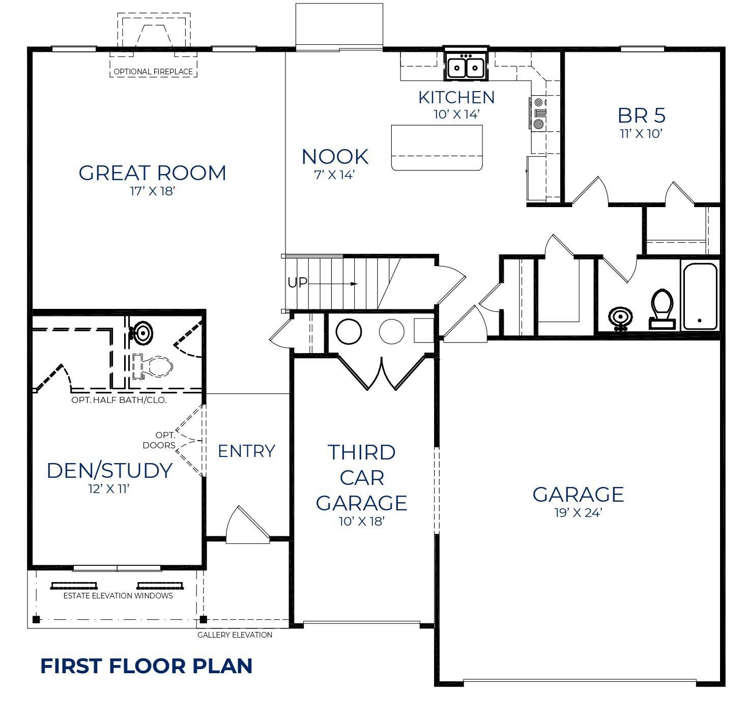 Floor Plan in Saddlebrook Farms North Whiteland, IN D.R. Horton