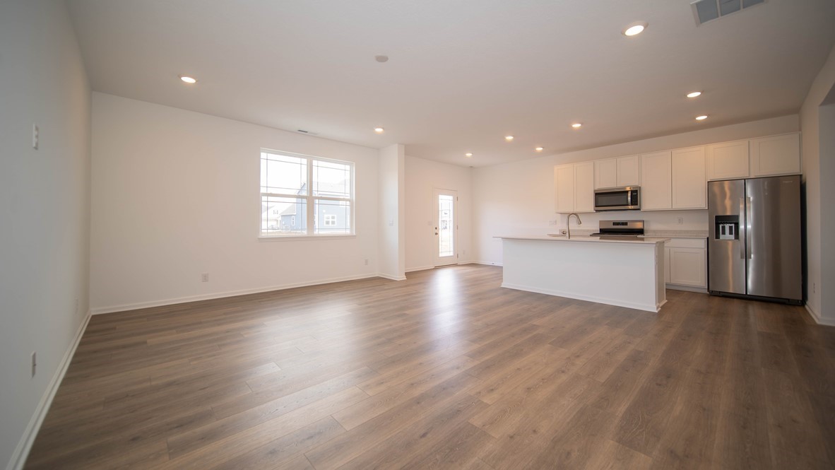 great room with natural light