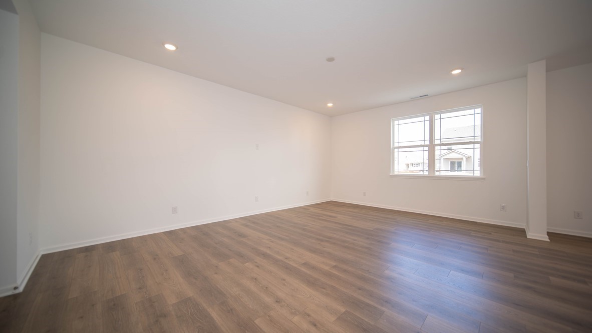 great room with natural light