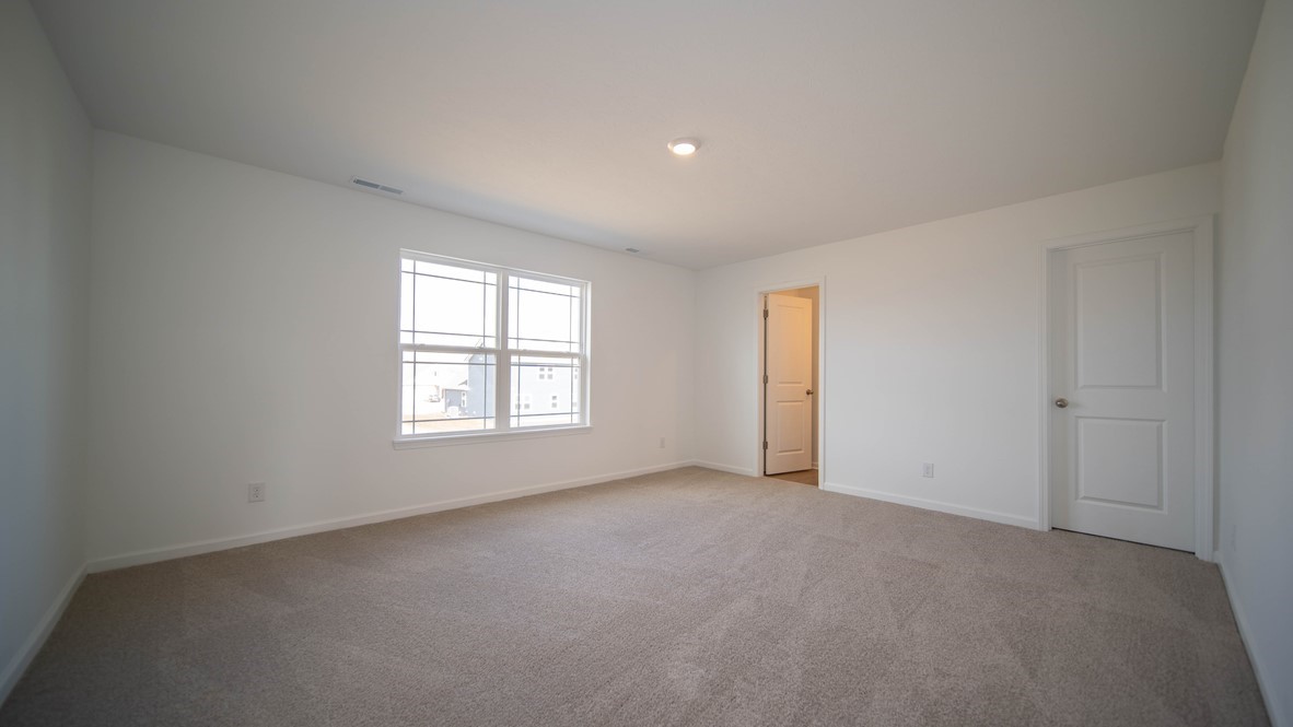 primary bedroom with large windows