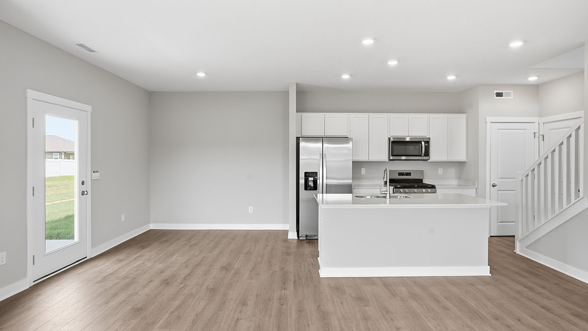 kitchen and dining