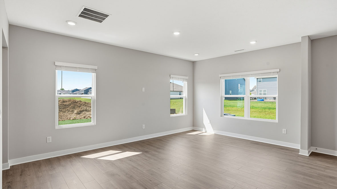 great room with four windows