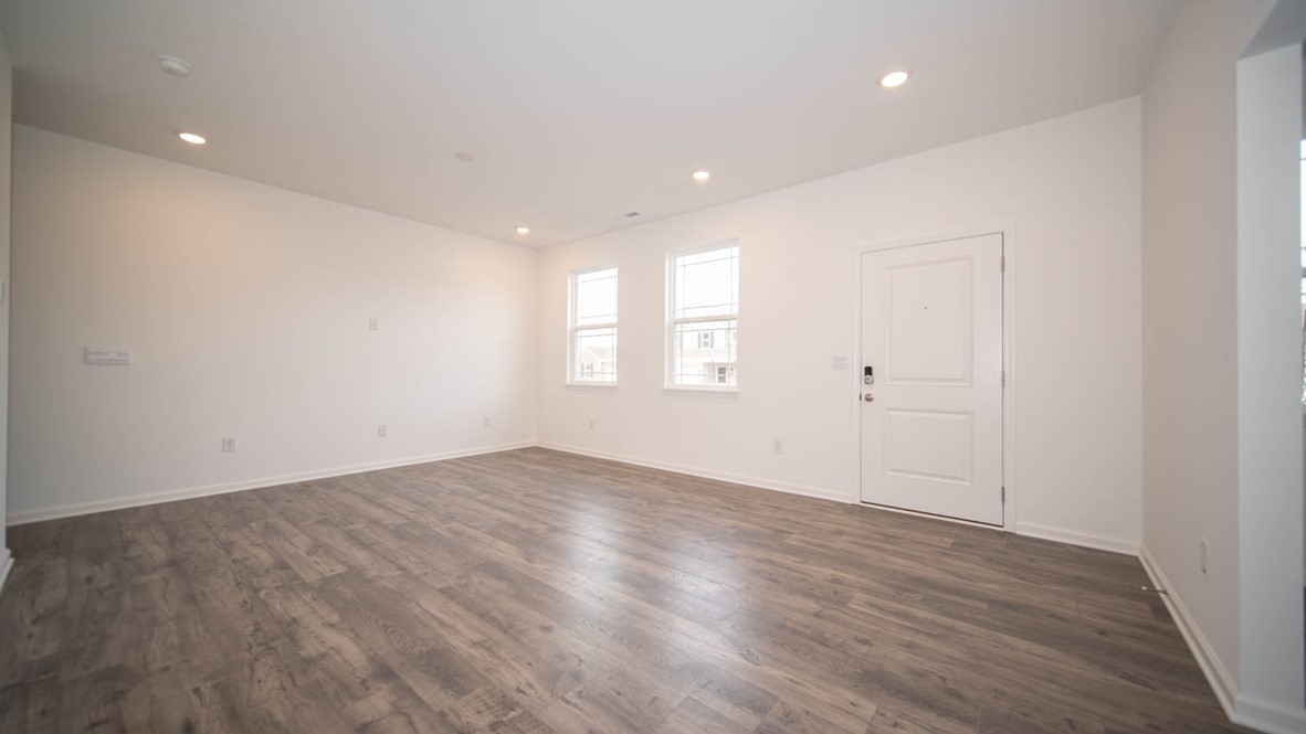 great room with natural light