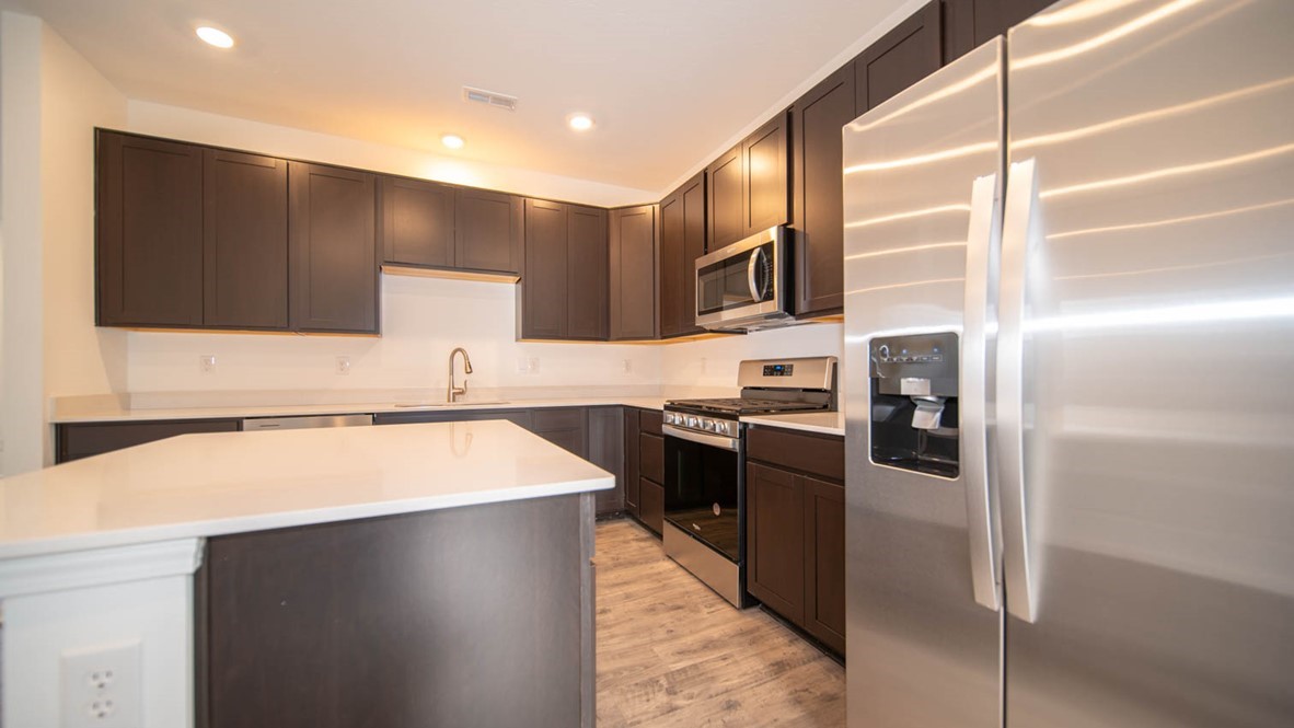 kitchen with stainless steel appliances