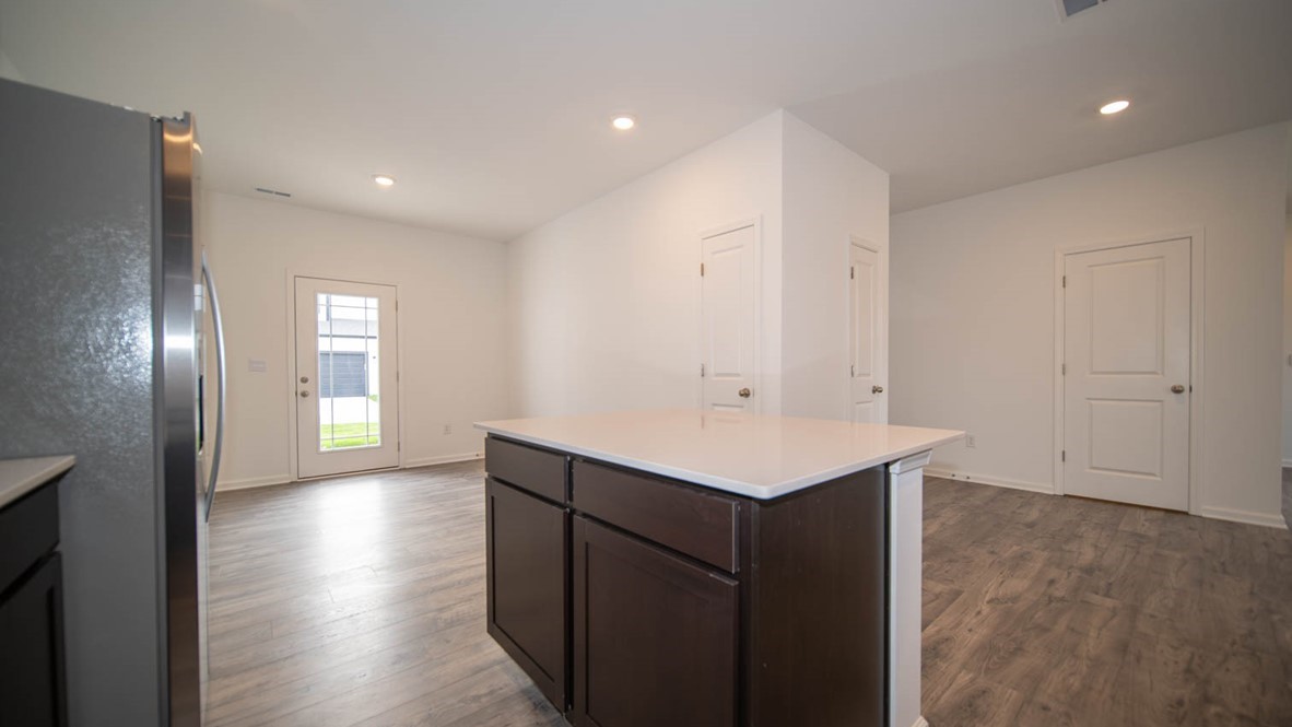 kitchen with center island