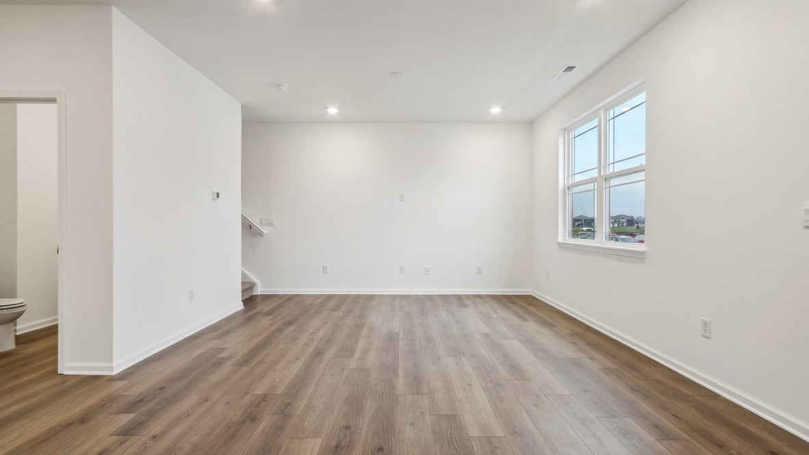 great room with large windows