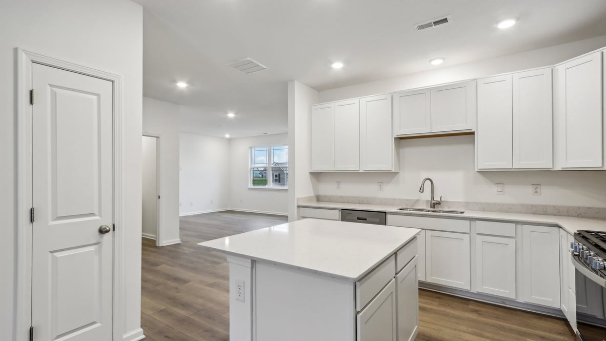 kitchen with bar seating