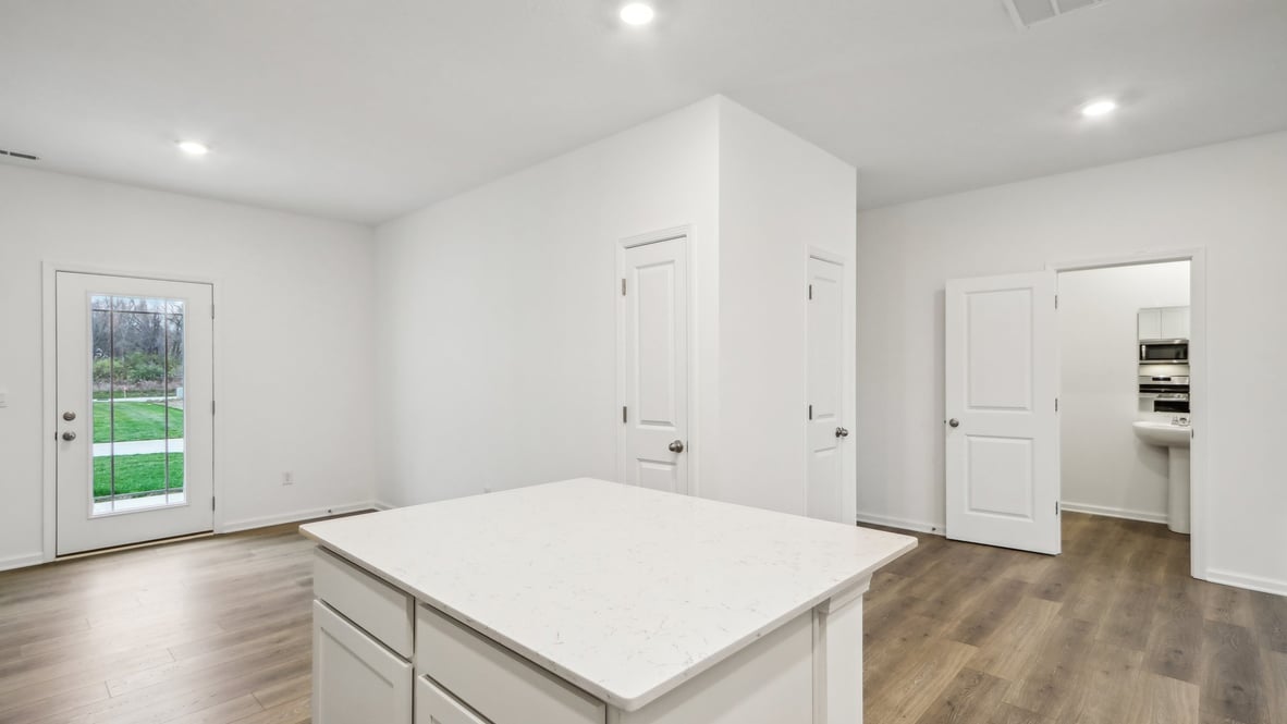 kitchen with open-concept