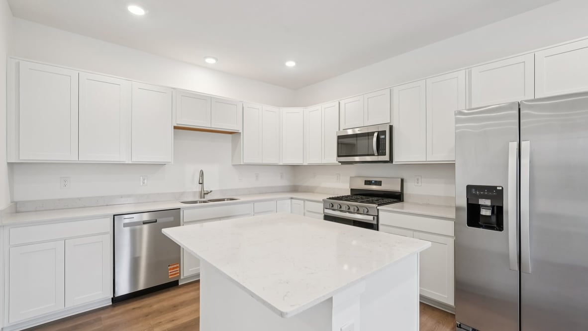 kitchen with bar seating