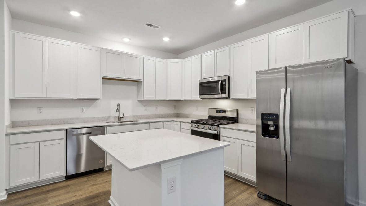 kitchen with bar seating